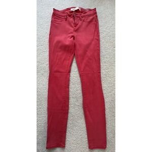 Marc By Marc Jacobs Flamingo Red Skinny Jeans 90's Womens Size 29 (W28 L30)